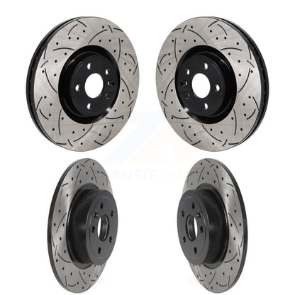 Kit de rotors de frein à disque à fente percée, revêtement avant et arrière, pour Land Rover Range Evoqu