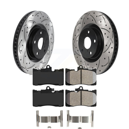 Kit de plaquettes semi-métalliques de Rotor de frein à fente percée avant, pour Lexus IS300 IS350 GS35