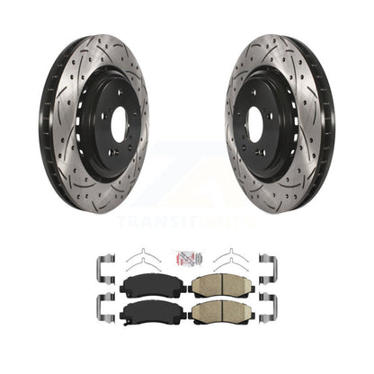 Kit de plaquettes en céramique pour Rotor de frein à disque, fente de perçage à revêtement avant, pour Acura TL 2015 – 2020