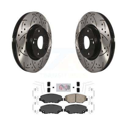 Kit de plaquettes en céramique pour Rotor de frein à disque, fente de perçage avant, pour Honda Civic CR-V Acura IL