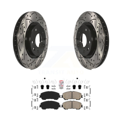 Kit de plaquettes en céramique pour Rotor de frein à disque, fente de perçage avant, pour Nissan Rogue Sport Qashqa