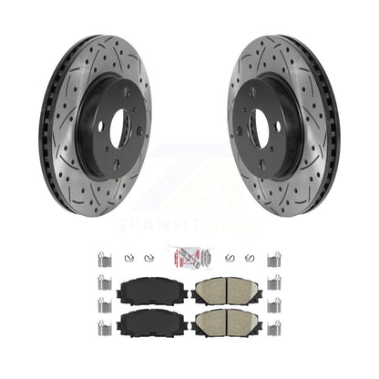 Kit de plaquettes en céramique pour Rotor de frein à fente avant percée, pour Toyota Yaris Prius C Scion i