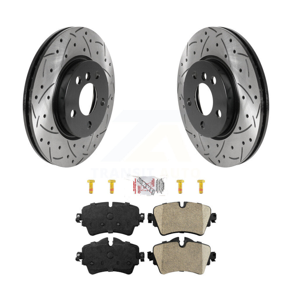 Kit de plaquettes en céramique pour Rotor de frein à disque, fente de forage à revêtement avant, pour Mini Cooper Clubma
