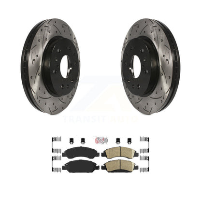 Kit de plaquettes en céramique pour Rotor de frein, fente de perçage avant, pour GMC Sierra 1500 Chevrolet Taho
