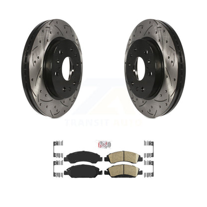 Kit de plaquettes en céramique pour Rotor de frein, fente de perçage avant, pour GMC Sierra 1500 Chevrolet Taho