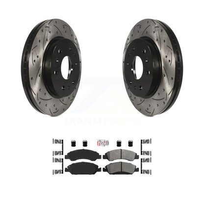 Kit de plaquettes semi-métalliques de Rotor de frein de fente de forage avant pour GMC Sierra 1500 Chevrole