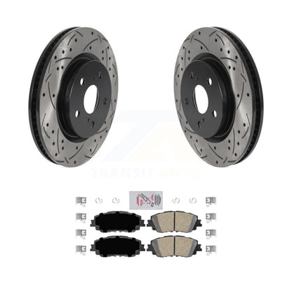 Kit de plaquettes en céramique pour Rotor de frein, fente de perçage avant, pour Toyota RAV4 Camry Corolla Cros