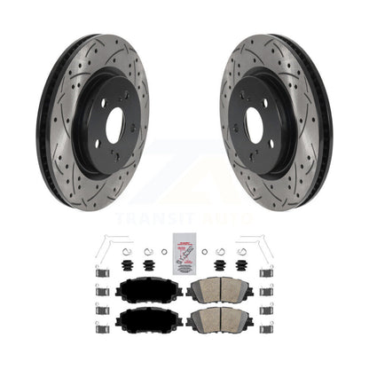 Kit de plaquettes en céramique pour Rotor de frein, fente de perçage avant, pour Toyota RAV4 Camry Corolla Cros