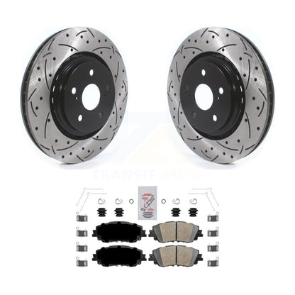 Kit de plaquettes en céramique de Rotor de frein à fente percée avant, pour Toyota Camry avec emballage TRD