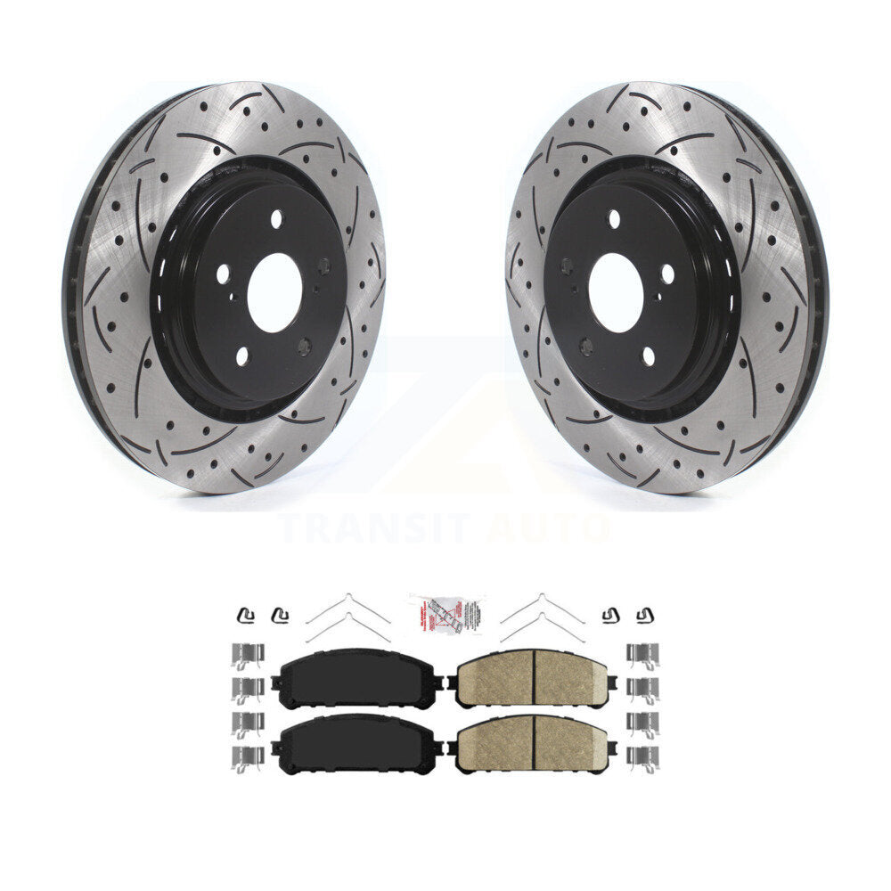Kit de plaquettes en céramique pour Rotor de frein, fente de perçage avant, pour Lexus RX350 Toyota Camry RX450