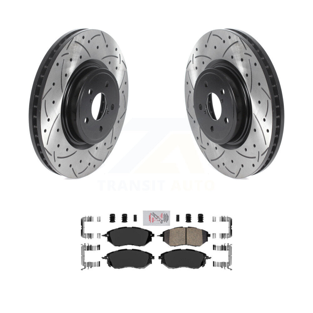 Kit de plaquettes en céramique pour Rotors de frein à fente avant, pour Subaru Forester Outback Legac