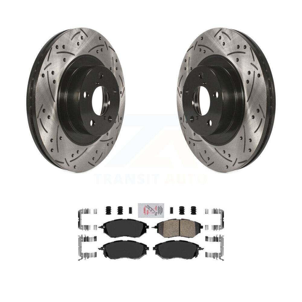 Kit de plaquettes en céramique pour Rotor de frein à fente avant percée, pour Subaru Legacy 3.0 R avec 3.0