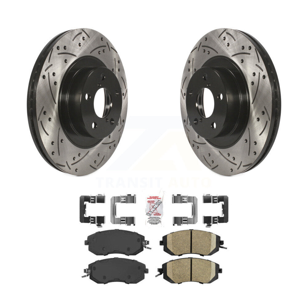 Kit de plaquettes en céramique pour Rotors de frein à fente avant, pour Subaru Forester Impreza XV BR