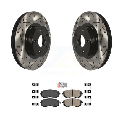Kit de plaquettes en céramique pour Rotor de frein, fente de perçage avant, pour Subaru Impreza Legacy Saab 9-2