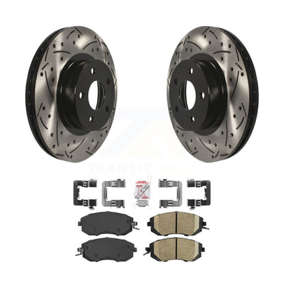 Kit de plaquettes en céramique pour Rotor de frein à fente avant percée, pour Subaru Impreza Scion FR-S BR