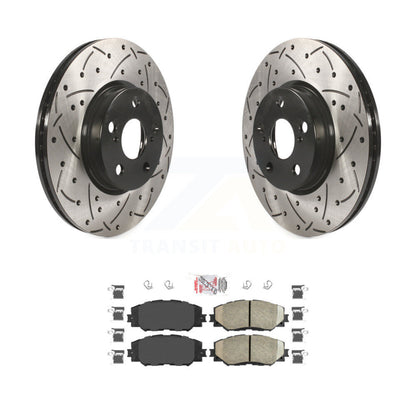 Kit de plaquettes en céramique pour Rotor de frein, fente avant percée, pour Toyota Corolla Matrix Pontia