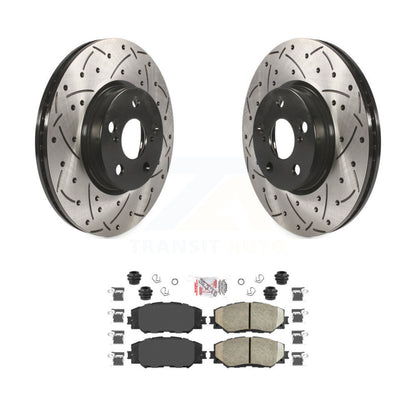 Kit de plaquettes en céramique pour Rotor de frein, fente avant percée, pour Toyota Corolla Matrix Pontia