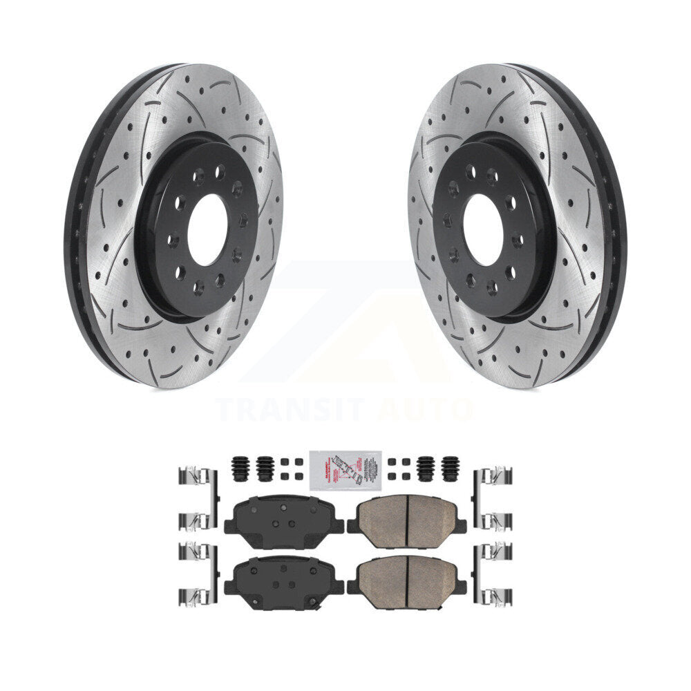 Kit de plaquettes en céramique pour Rotor de frein à fente avant percée, pour Chevrolet Equinox GMC Terrai