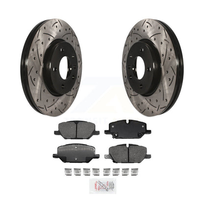 Kit de plaquettes en céramique pour Rotor de frein, fente de perçage avant, pour GMC Terrain w 321mm KDA-100208