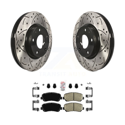 Kit de plaquettes en céramique pour rotors de frein à disque, fente de perçage pour manteau avant, pour Mazda CX-2013 – 2015