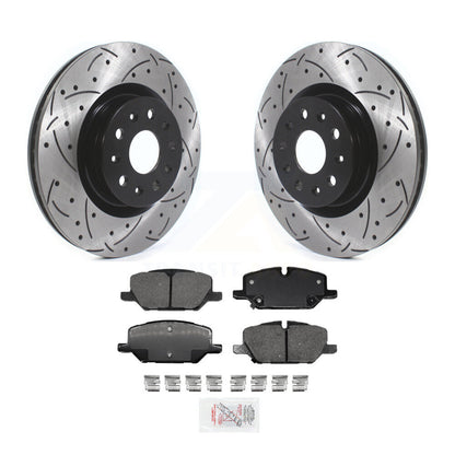 Kit de plaquettes en céramique pour Rotor de frein à fente avant percée, pour Chevrolet Camaro LT avec 2.0