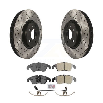 Kit de plaquettes de frein semi-métalliques pour Rotors de frein à fente avant, pour Audi A4 Quattro Q5 A5 A