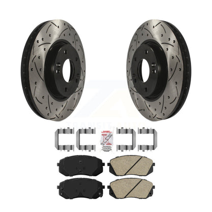 Kit de plaquettes en céramique pour Rotors de frein à fente de forage avant, pour Hyundai Tucson Kia Sportage E