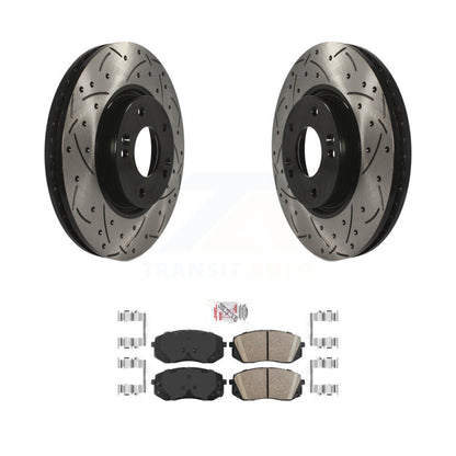 Kit de plaquettes en céramique pour Rotor de frein à disque fendu, revêtement avant, pour Hyundai Sonat