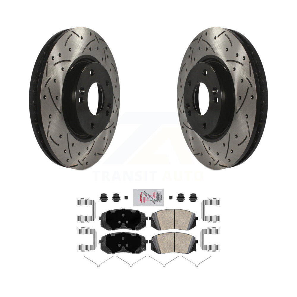 Kit de plaquettes en céramique pour Rotor de frein à disque fendu, revêtement avant, pour Hyundai Sonat