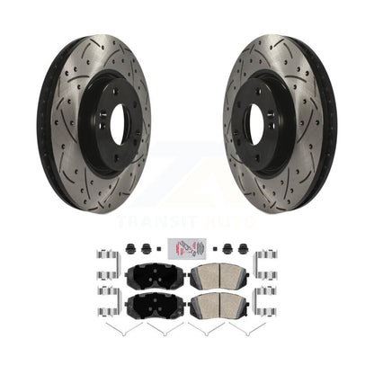 Kit de plaquettes en céramique pour Rotor de frein à disque fendu, revêtement avant, pour Hyundai Sonat