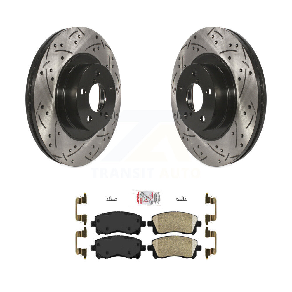 Kit de plaquettes en céramique pour Rotor de frein à fente avant percée, pour Subaru Impreza Outback Legac