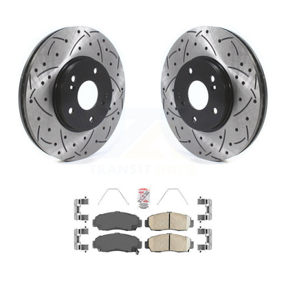 Kit de plaquettes de frein en céramique, Rotors de frein à fente avant percés pour Honda Accord Acura TSX TL C