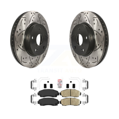 Kit de plaquettes de frein en céramique, Rotors de frein à fente avant percés pour Subaru Legacy 2016 2019 2.5