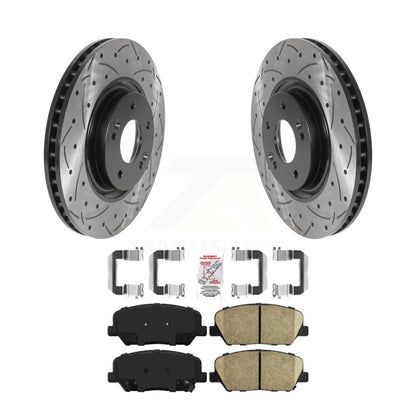 Kit de plaquettes en céramique pour rotors de frein à disque, fente de perçage avant, pour Kia Optima 2011 2.0 – 2015