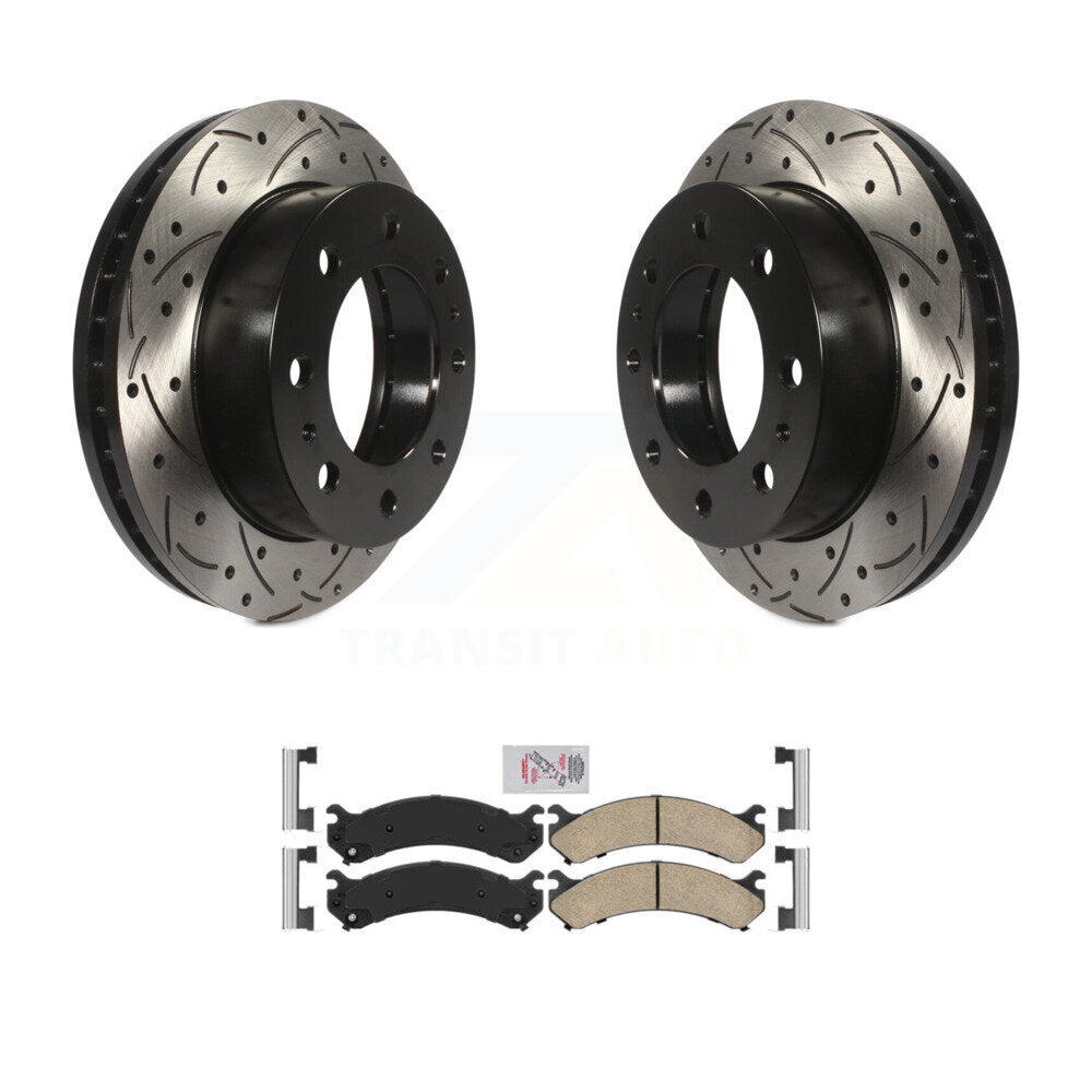 Kit de plaquettes en céramique pour Rotor de frein, fente de perçage avant, pour GMC Chevrolet Sierra 2500 HD H