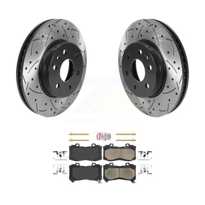 Kit de plaquettes en céramique pour Rotor de frein à fente avant percée, pour Chevrolet Colorado GMC Canyo