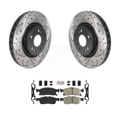 Kit de plaquettes en céramique pour Rotor de frein à disque, fente de perçage avant, pour Mercedes-Benz ML350 GLE35