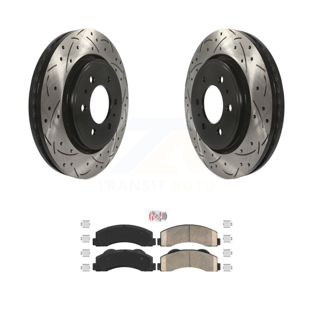 Kit de plaquettes en céramique pour Rotor de frein à fente avant, pour Ford F-150 Expedition Lincol