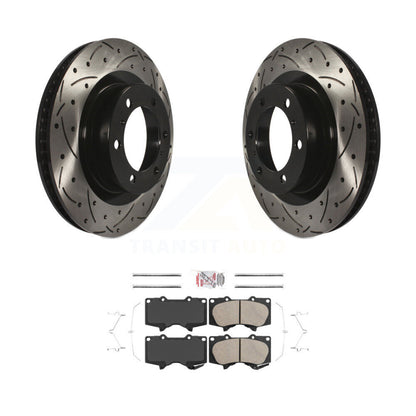 Kit de plaquettes en céramique pour Rotor de frein à disque, fente de perçage avant, pour Toyota 4Runner Lexus GX46