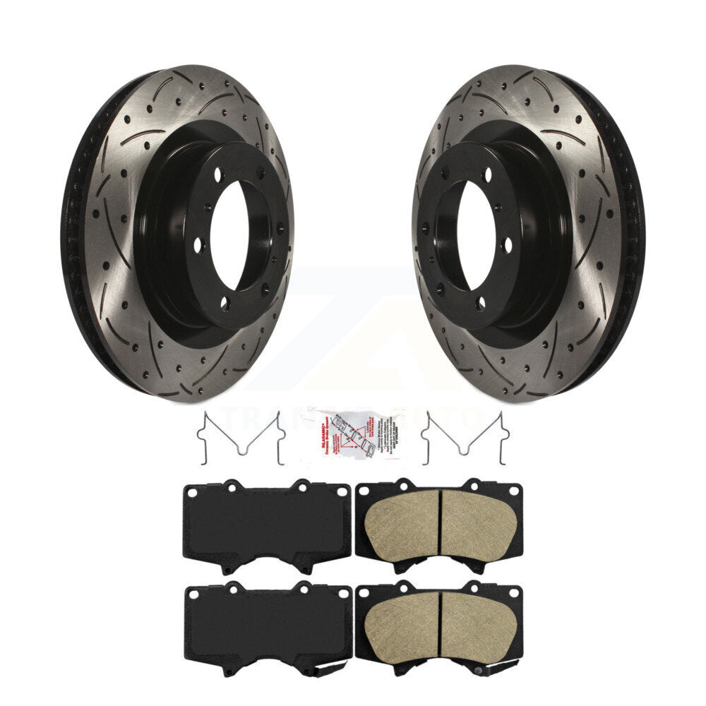 Kit de plaquettes en céramique pour Rotor de frein à disque, fente de perçage avant, pour Toyota 4Runner Lexus GX46