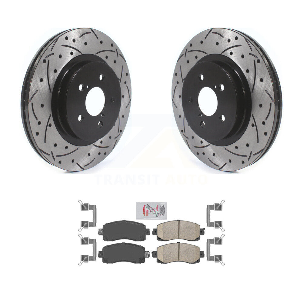Kit de plaquettes en céramique pour Rotor de frein à disque, fente avant percée, pour Subaru Crosstrek Imprez