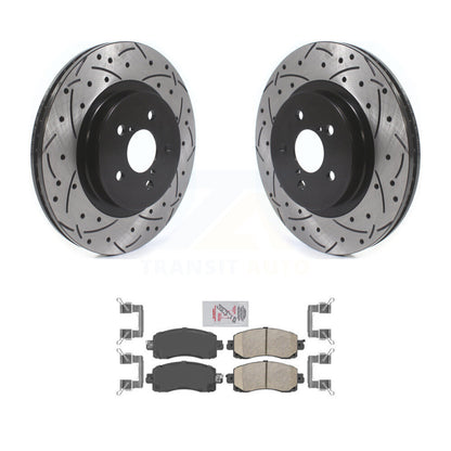 Kit de plaquettes en céramique pour Rotor de frein à disque, fente avant percée, pour Subaru Crosstrek Imprez