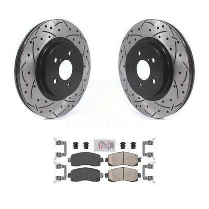 Kit de plaquettes en céramique pour Rotor de frein à disque, fente avant percée, pour Subaru Crosstrek Imprez