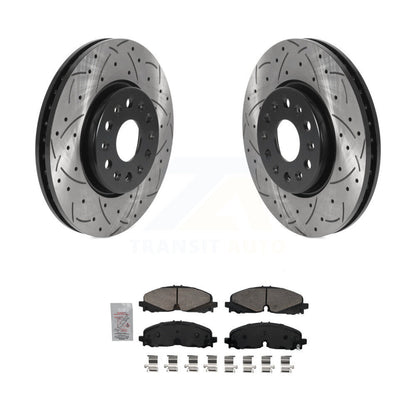 Kit de plaquettes en céramique pour Rotor de frein à fente avant percée, pour Chevrolet Traverse Blazer GM
