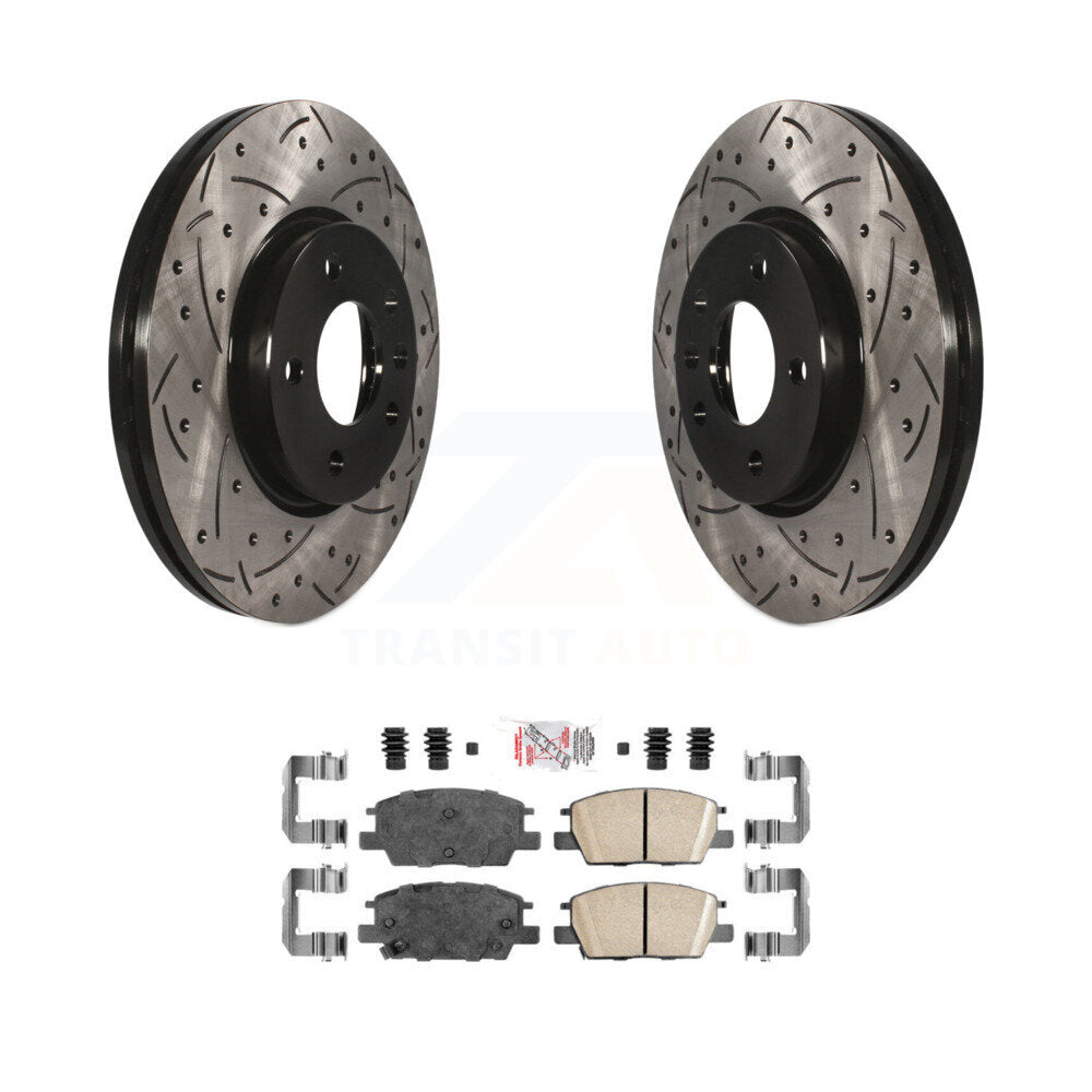Kit de plaquettes en céramique pour Rotor de frein à fente avant percée, pour Chevrolet Equinox GMC Terrai