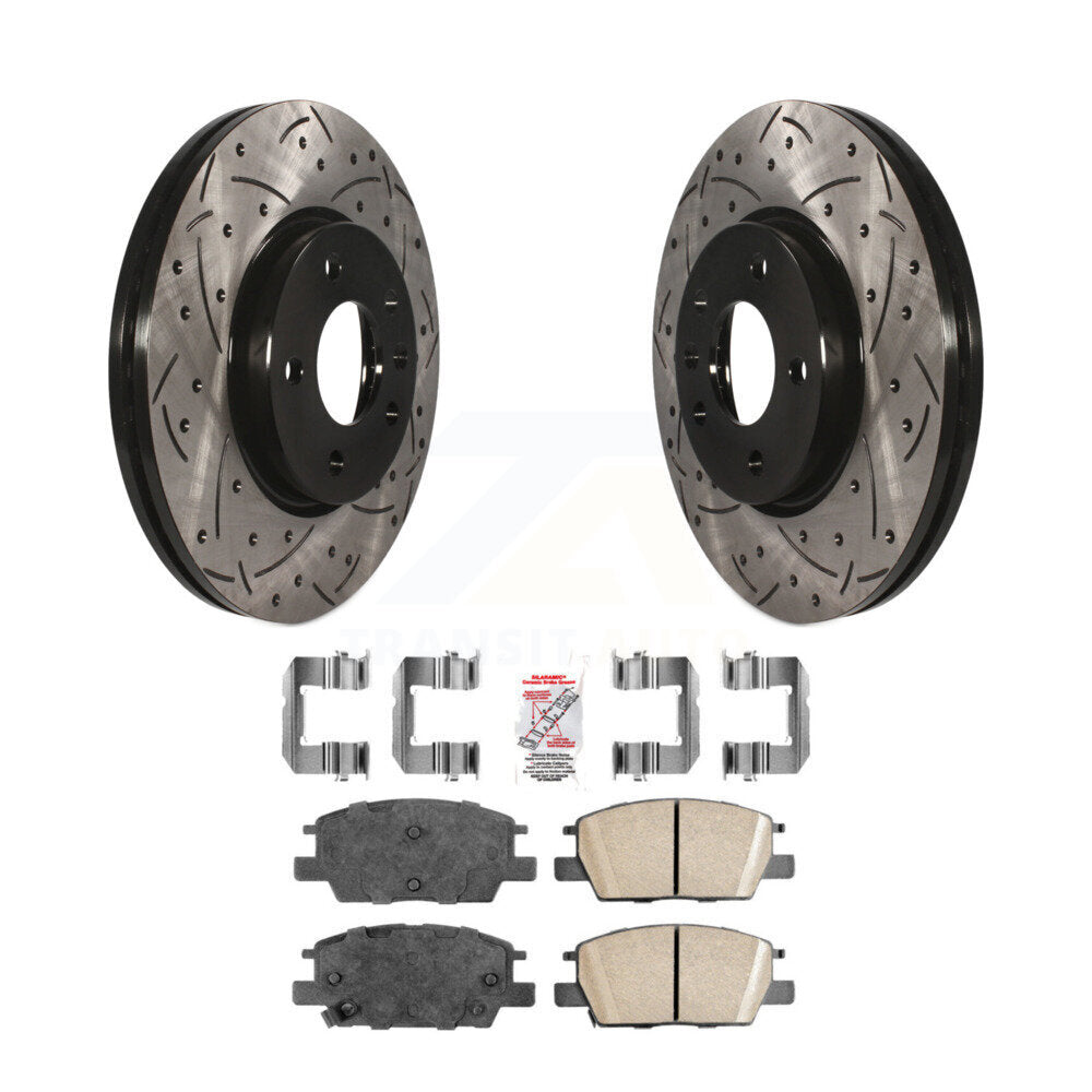 Kit de plaquettes en céramique pour Rotor de frein à fente avant percée, pour Chevrolet Equinox GMC Terrai