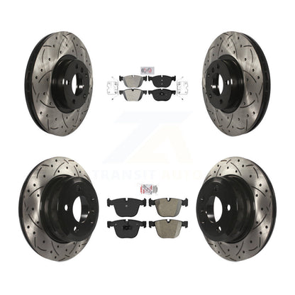 Kit de Rotor de frein à fente de forage de tampon semi-métallique avant et arrière pour 09 BMW X6 de 10 0