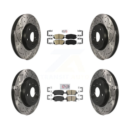 Kit de Rotor de frein avec coussinets en céramique avant et arrière, fente percée, pour Chevrolet Malibu Buic