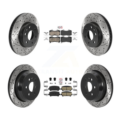 Kit de Rotor de frein avec coussinets en céramique avant et arrière, fente percée, pour Chevrolet Colorado GM