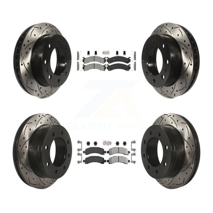 Kit de Rotor de frein à disque, fente de perçage de tampons semi-métalliques avant et arrière pour GMC Savana 250